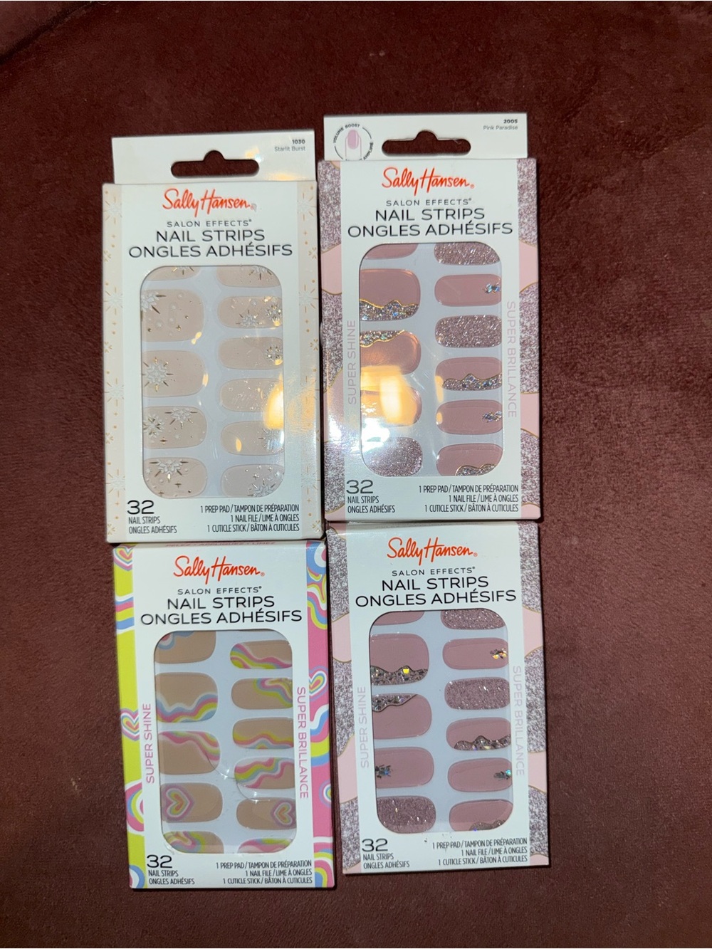 Sally Hansen Pink & Neutral Press-On Nail Strips – Salon Effects (32ct)